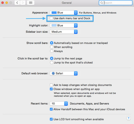 turn on background color for selected text os x yosemite